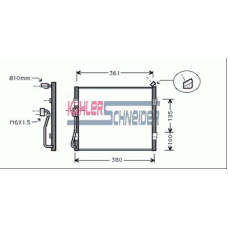 2720201 KUHLER SCHNEIDER Конденсатор, кондиционер