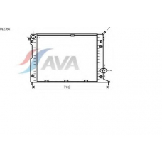 OL2166 AVA Радиатор, охлаждение двигателя
