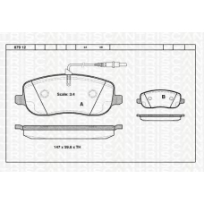 8110 28028 TRIDON Brake pads - front