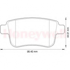 573272B BENDIX Комплект тормозных колодок, дисковый тормоз