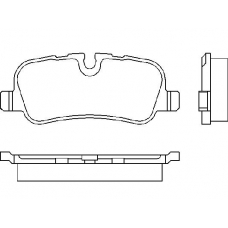 P 44 013 BREMBO Комплект тормозных колодок, дисковый тормоз