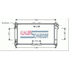 0210001 KUHLER SCHNEIDER Радиатор, охлаждение двигател