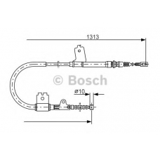 1 987 477 404 BOSCH Трос, стояночная тормозная система