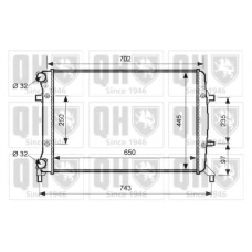 QER2615 QUINTON HAZELL Радиатор, охлаждение двигателя
