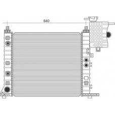 350213945000 MAGNETI MARELLI Радиатор, охлаждение двигателя