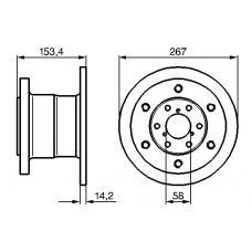 0 986 478 647 BOSCH Тормозной диск