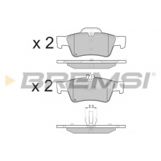 BP3088 BREMSI Комплект тормозных колодок, дисковый тормоз