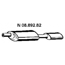 08.892.82 EBERSPACHER Глушитель выхлопных газов конечный