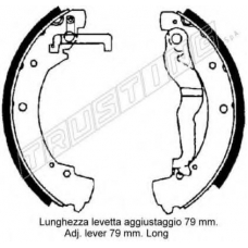 124.285 TRUSTING Комплект тормозных колодок