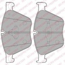 LP2210 DELPHI Комплект тормозных колодок, дисковый тормоз