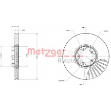 6110405 METZGER Тормозной диск