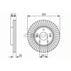 0 986 479 991 BOSCH Тормозной диск