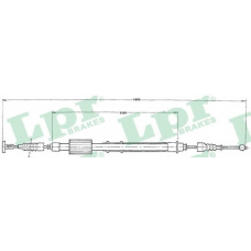 C0155B LPR Трос, стояночная тормозная система