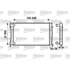 734760 VALEO Радиатор, охлаждение двигателя