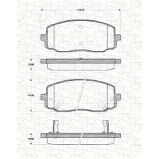 363702161430 MAGNETI MARELLI Комплект тормозных колодок, дисковый тормоз