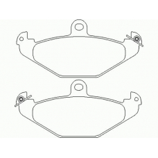 P 59 026 BREMBO Комплект тормозных колодок, дисковый тормоз