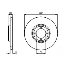 0 986 478 522 BOSCH Тормозной диск