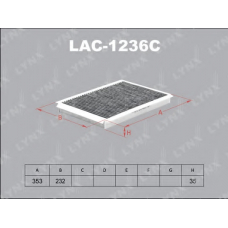 LAC-1236C LYNX Lac-1236c фильтр салона lynx