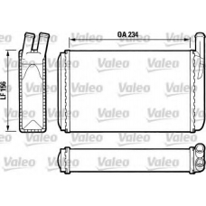 812034 VALEO Теплообменник, отопление салона