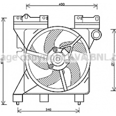 CN7547 Prasco Вентилятор, охлаждение двигателя