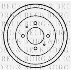 BBR7164 BORG & BECK Тормозной барабан