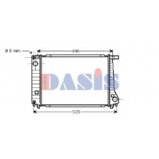 051470N AKS DASIS Радиатор, охлаждение двигателя