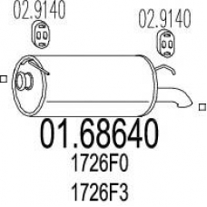 01.68640 MTS Глушитель выхлопных газов конечный