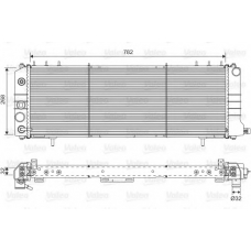 701574 VALEO Радиатор, охлаждение двигателя
