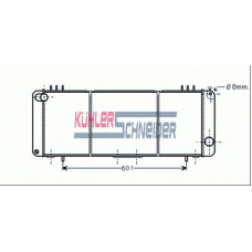 5307101 KUHLER SCHNEIDER Радиатор, охлаждение двигател