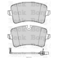 BBP2291 BORG & BECK Комплект тормозных колодок, дисковый тормоз