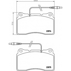 8DB 355 018-671 HELLA Комплект тормозных колодок, дисковый тормоз