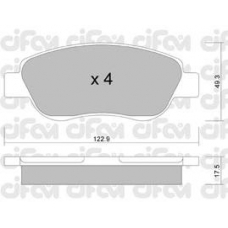 822-781-0 CIFAM Комплект тормозных колодок, дисковый тормоз