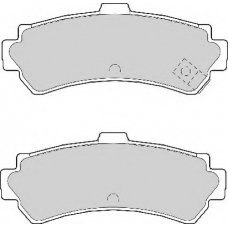 FD6977A NECTO Комплект тормозных колодок, дисковый тормоз