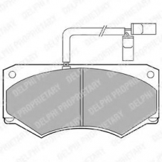 LP903 DELPHI Комплект тормозных колодок, дисковый тормоз