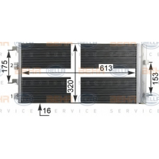 8FC 351 319-291 HELLA Конденсатор, кондиционер