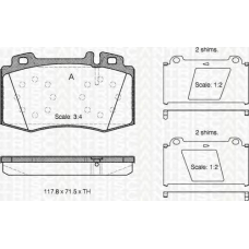 8110 23024 TRIDON Brake pads - front