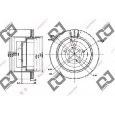 BD2020 DJ PARTS Тормозной диск