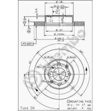 09.5101.10 BREMBO Тормозной диск