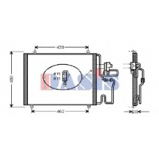 182330N AKS DASIS Конденсатор, кондиционер