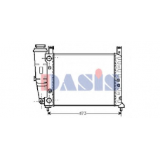 080130N AKS DASIS Радиатор, охлаждение двигателя
