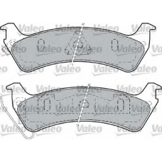 598509 VALEO Комплект тормозных колодок, дисковый тормоз