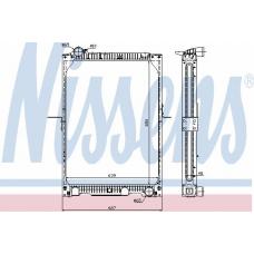 62637A NISSENS Радиатор, охлаждение двигателя