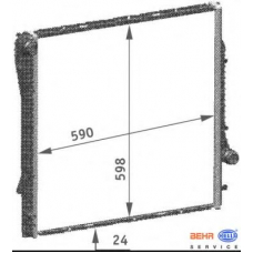 8MK 376 718-771 HELLA Радиатор, охлаждение двигателя