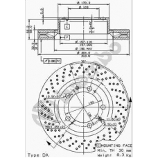 09.8420.10 BREMBO Тормозной диск