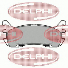 LP932 DELPHI Комплект тормозных колодок, дисковый тормоз
