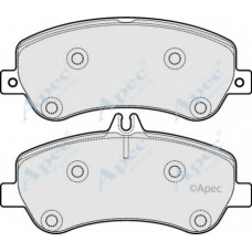 PAD1711 APEC Комплект тормозных колодок, дисковый тормоз