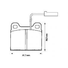 571860B BENDIX Комплект тормозных колодок, дисковый тормоз