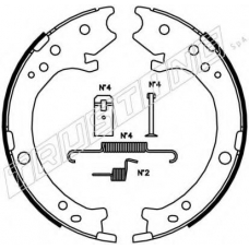 044.025K TRUSTING Комплект тормозных колодок, стояночная тормозная с