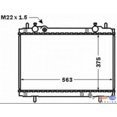 8MK 376 767-551 HELLA Радиатор, охлаждение двигателя