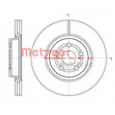 61092.10 METZGER Тормозной диск